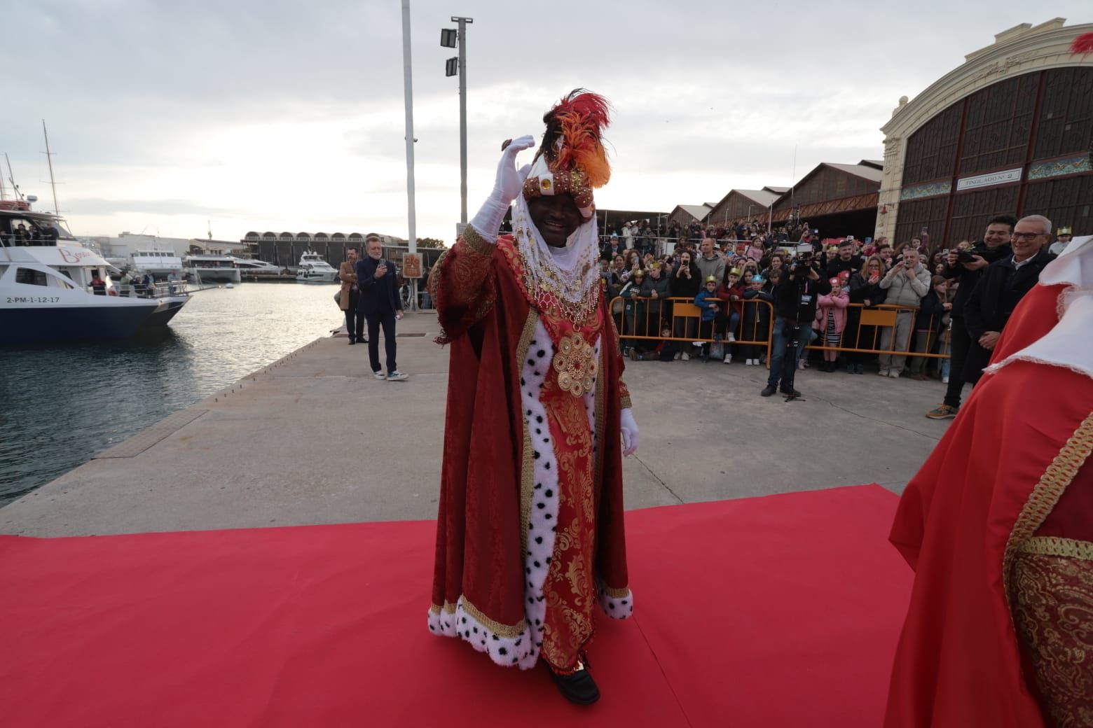Los Reyes Magos llegan a la Marina