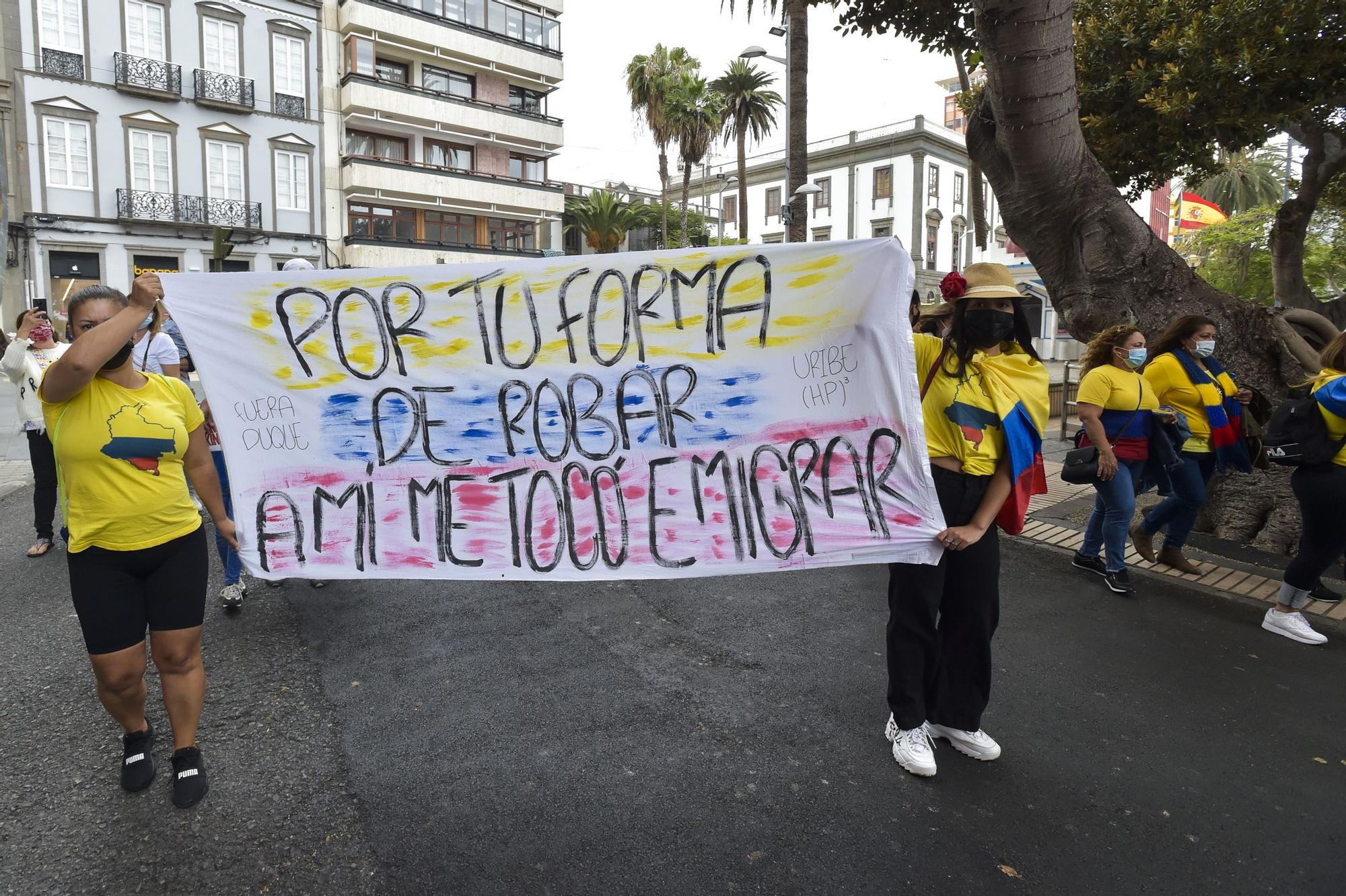 Manifestación por el respeto a los Derechos Humanos en Colombia