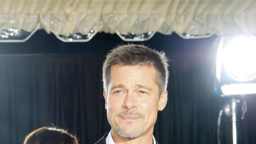 El actor Brad Pitt, ayer.