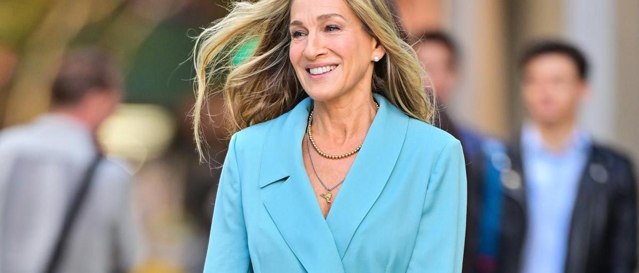 Sarah Jessica Parker, durante el rodaje de ’And Just Like That’, el pasado verano.