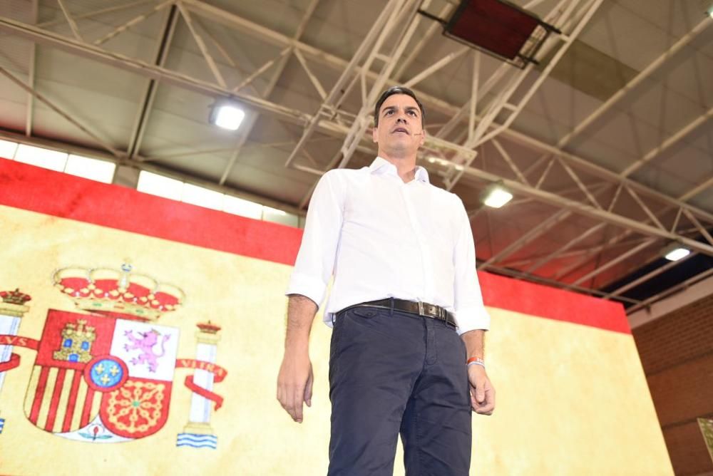 Mitin de Pedro Sánchez en Murcia