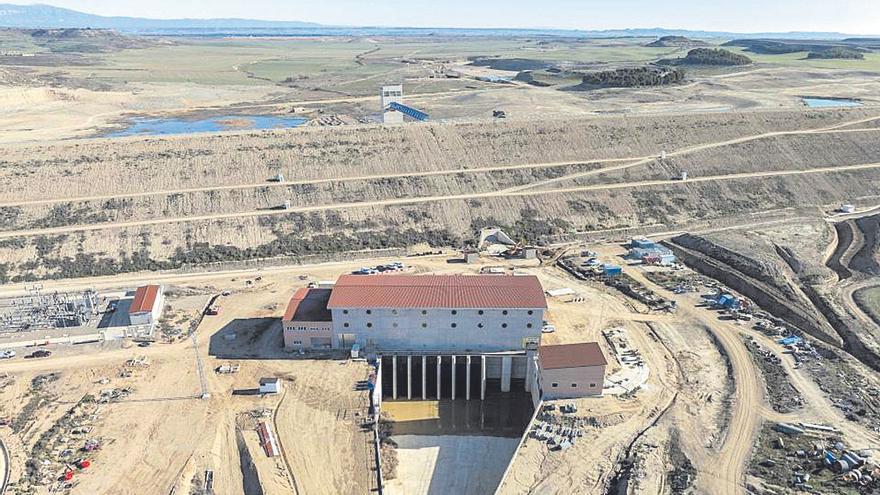 La obra del embalse de Almudévar se entregará antes del verano