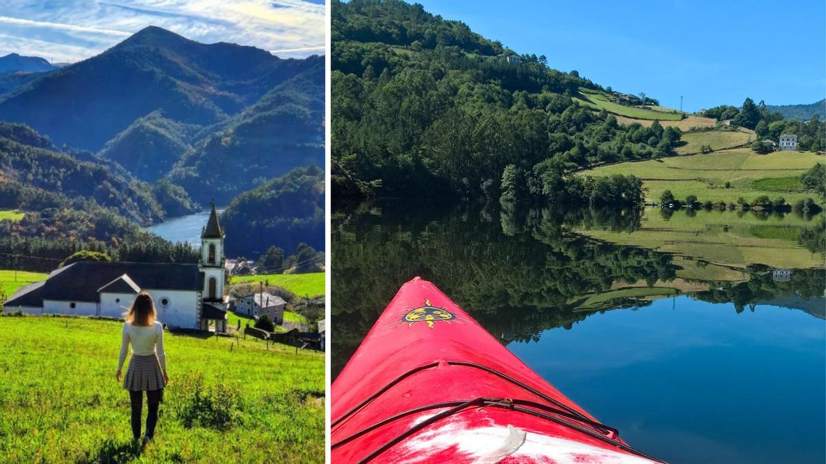El paisaje que rodea al pueblo de Serandinas.