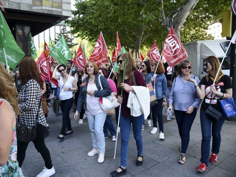 Manifestación contra la apertura de comercios en festivos