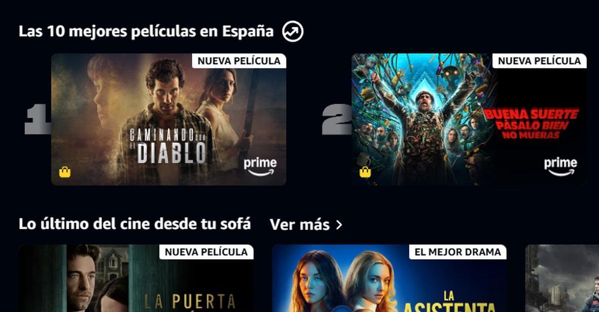 La película está en el número uno de películas en España.