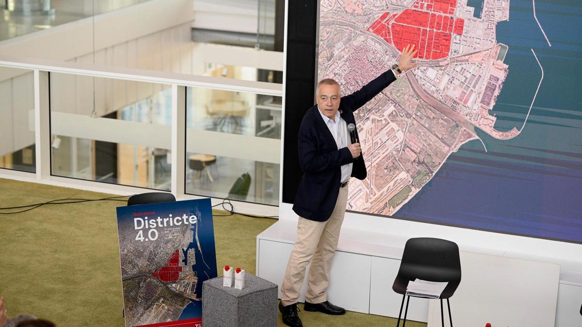 Pere Navarro, delegado especial del Estado en el CZFB, en el acto de apertura de la Jornada ZF Ecosistema Innovador