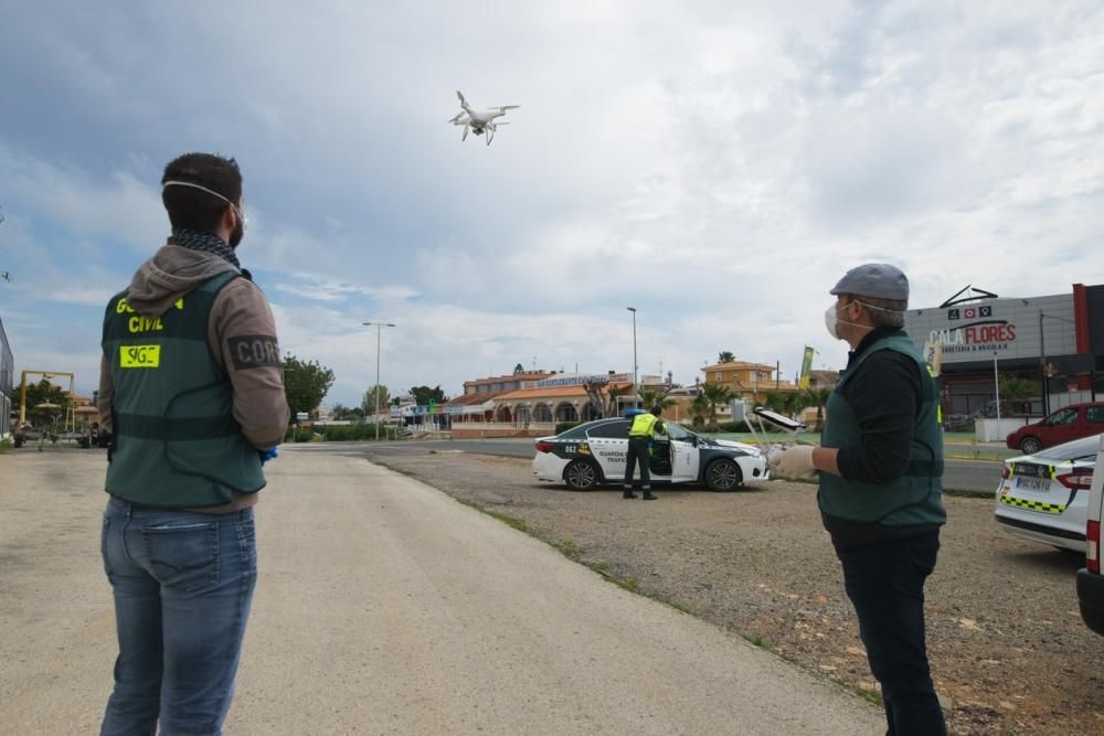 Controles policiales en La Manga