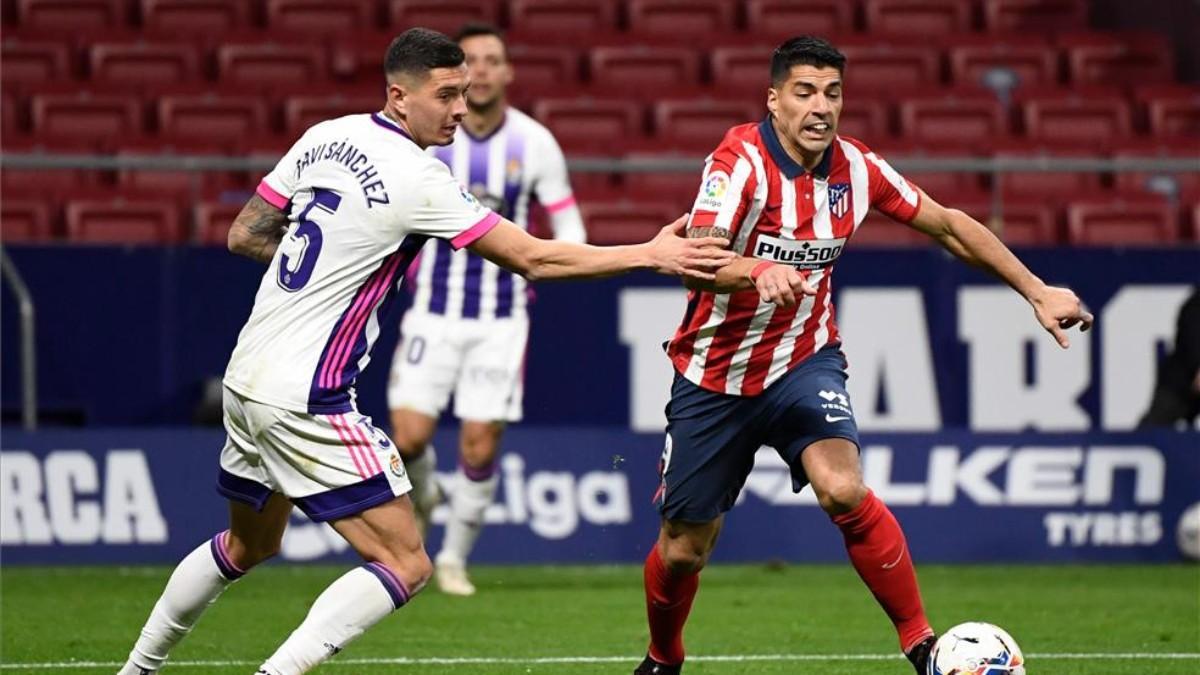 Imagen del partido de ida entre Valladolid y Atlético de Madrid.