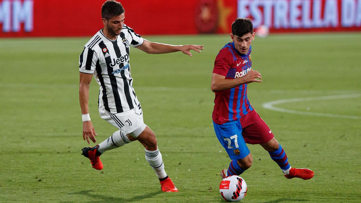 Yusuf Demir, uno de los jugadores del FC Barcelona destacados en el partido del Gamper contra la Juventus
