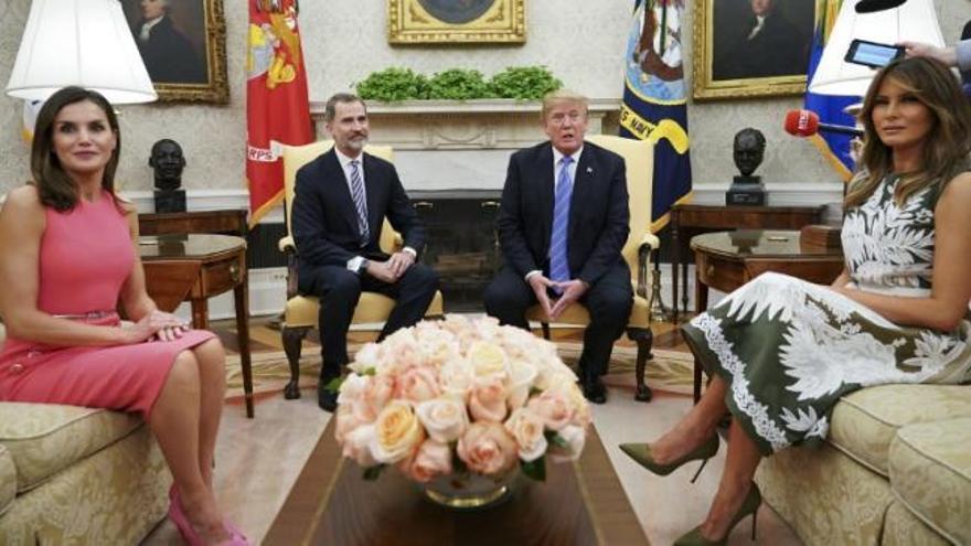Trump recibe a los Reyes y expresa su deseo de visitar España