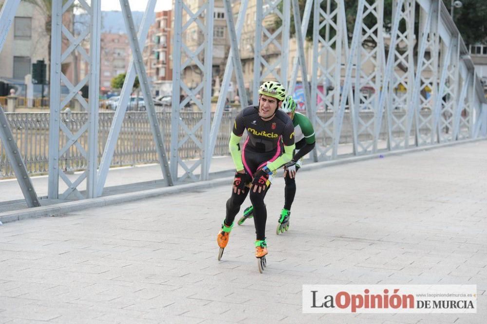 Murcia Maratón. Patinadores en carrera