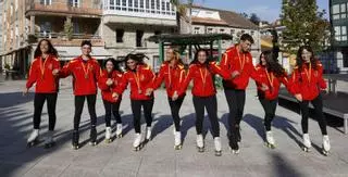 La élite del patinaje gallego vende rifas para ir al Mundial