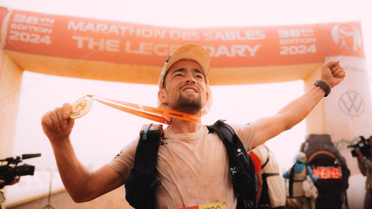 Iván Penalba completón con éxito el Marathon des Sables