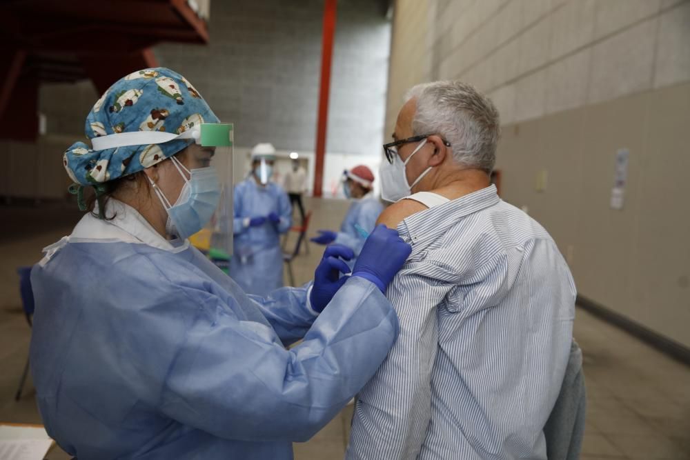 Campaña de vacunación de la gripe en Gijón.