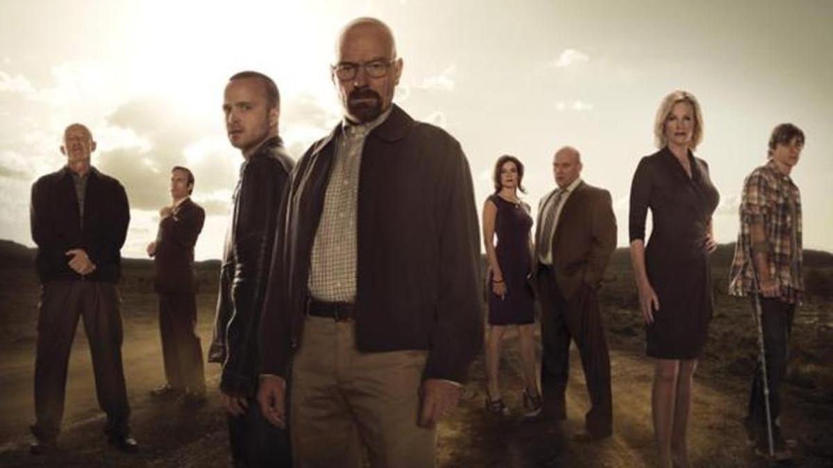 Los protagonistas de 'Breaking Bad'.