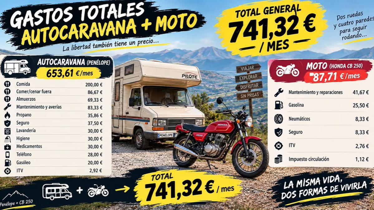 Tabla con todos los gastos mensuales de Nelo Fernandez.