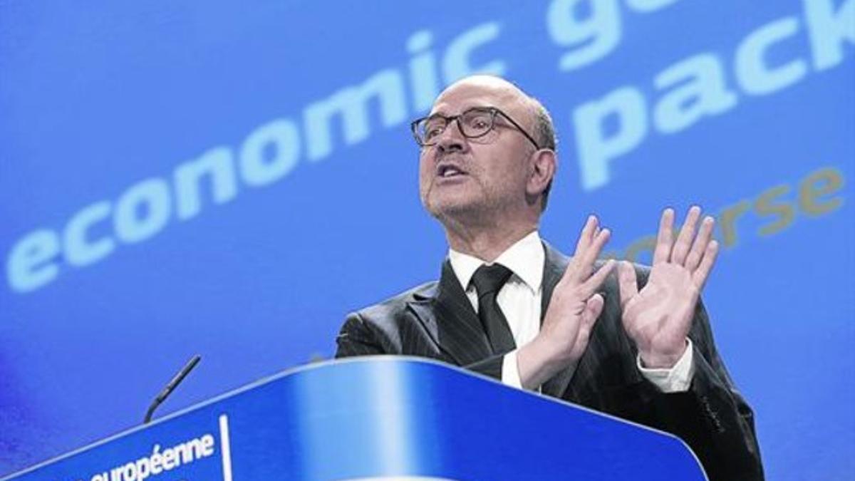 El comisario de Asuntos Económicos de la UE Pierre Moscovici.