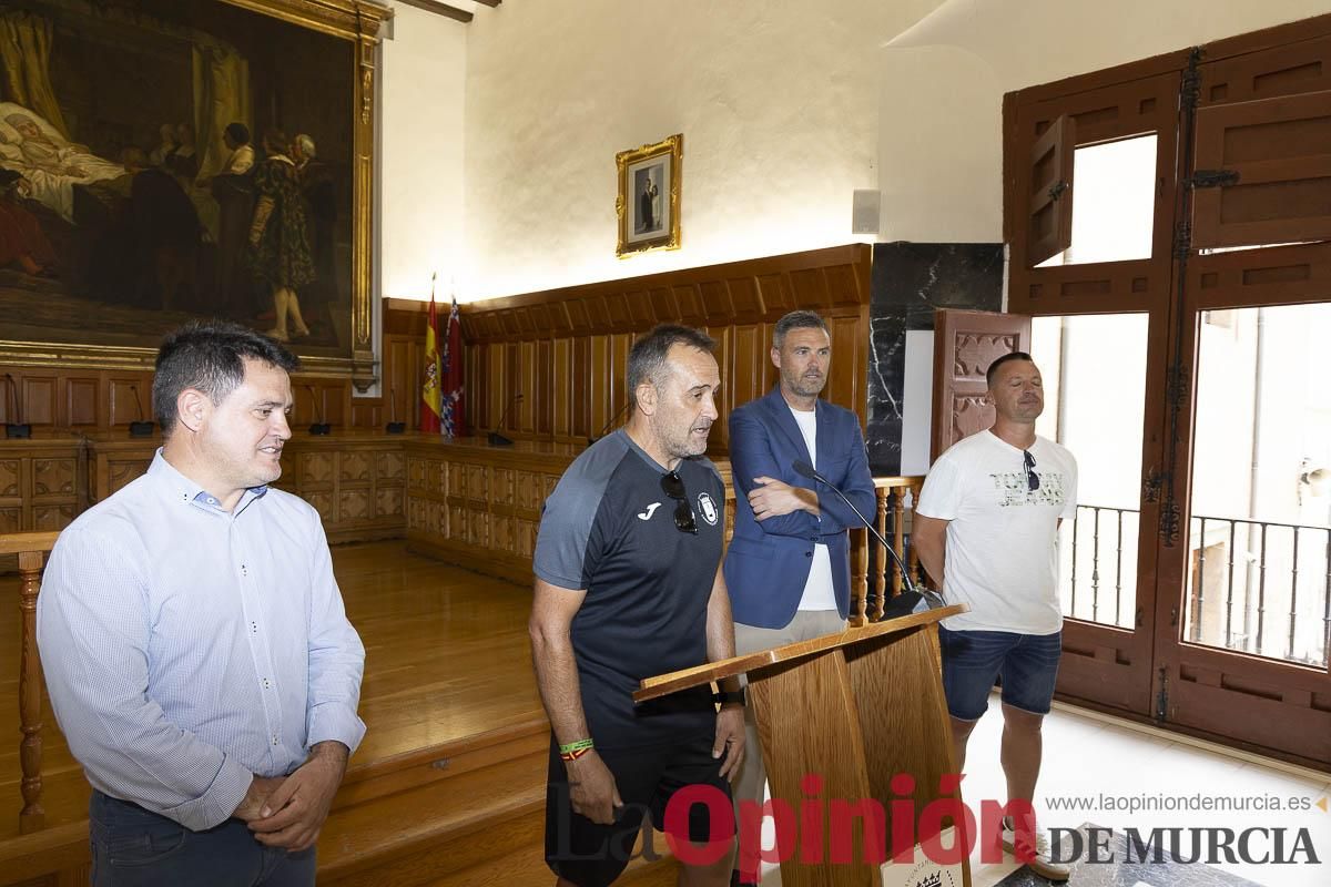Recepción de los equipos de fútbol de las Escuelas Municipales de Caravaca que han conseguido ascenso