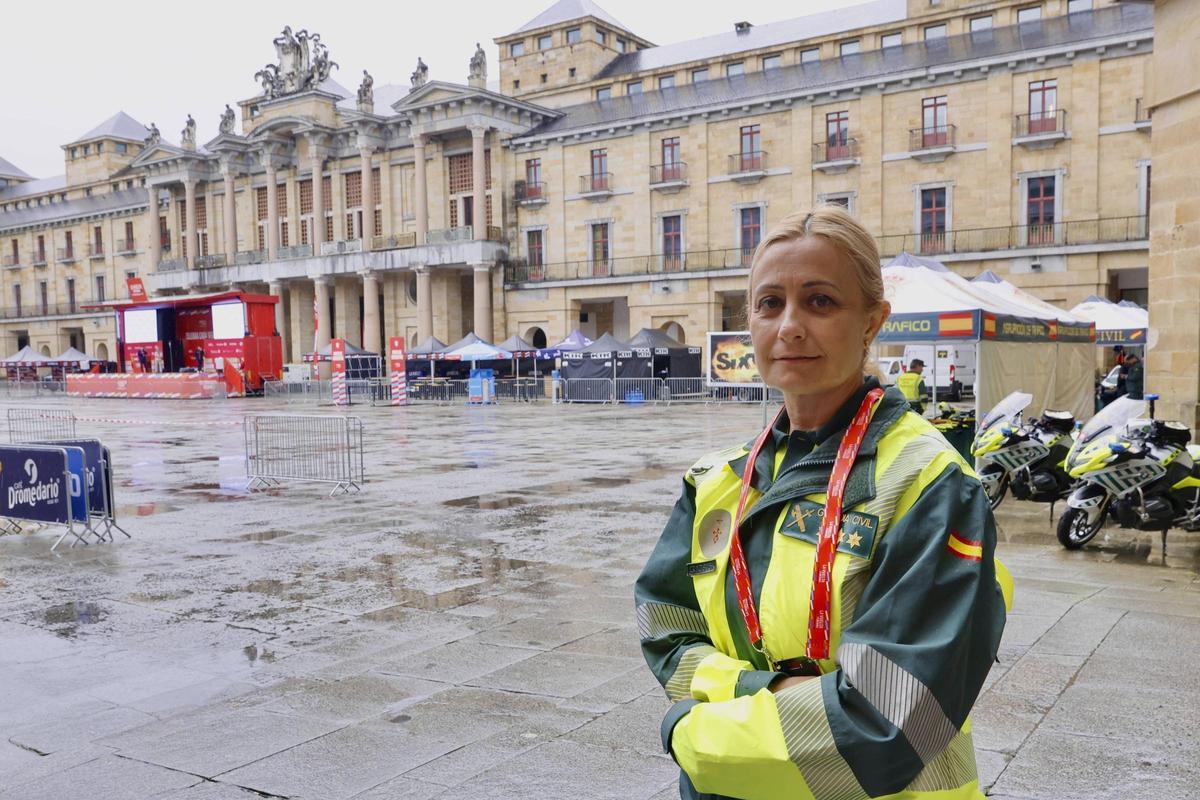 El dispositivo de la Guardia Civil en Gijón para la Vuelta a España Femenina, en imágenes