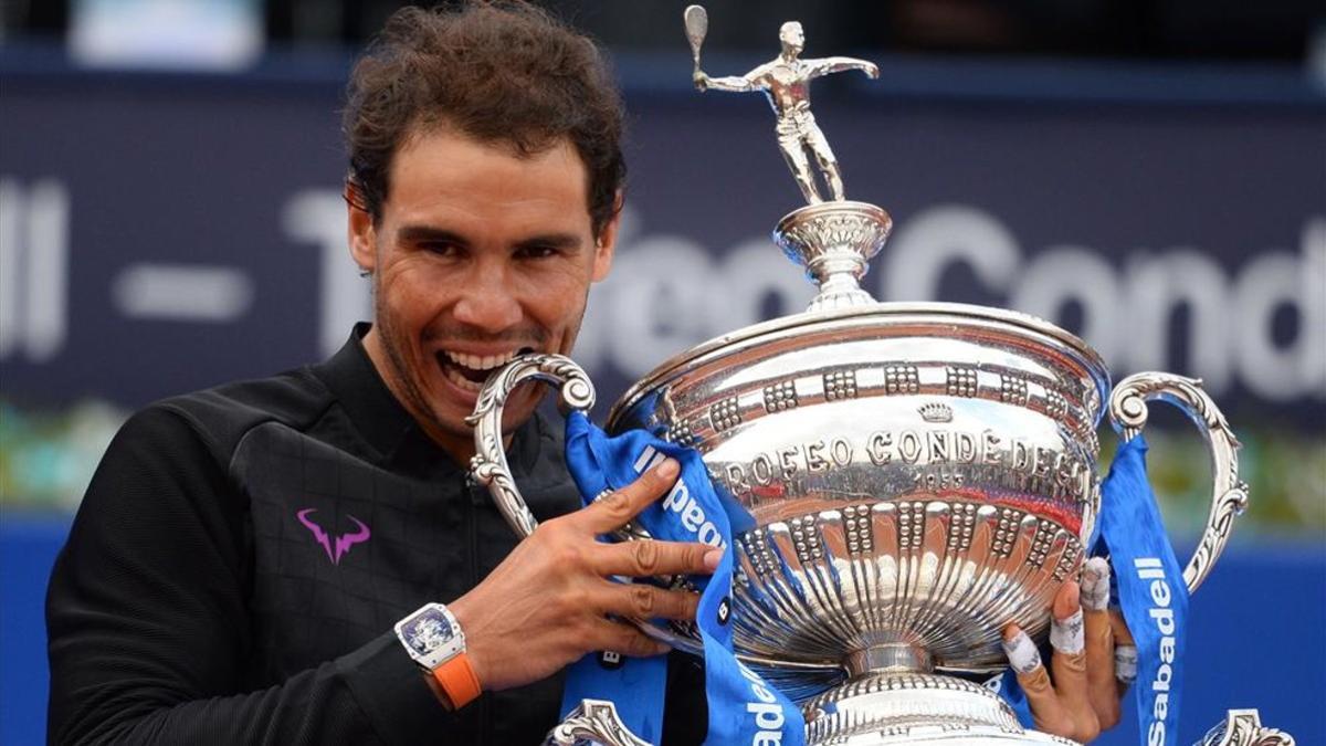 Rafa Nadal logró un emotivo triunfo en el Barcelona Open Banc Sabadell