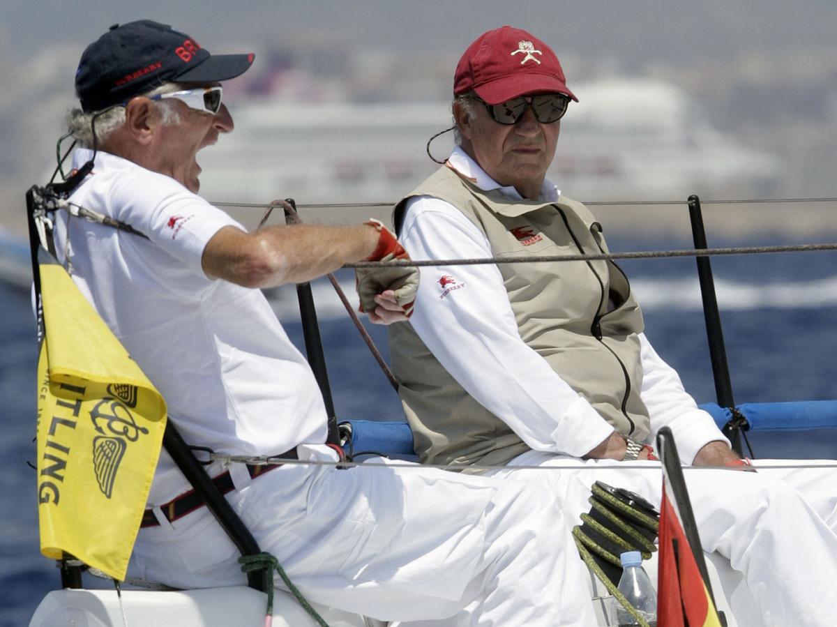 El rey Juan Carlos con José Cusí en la regata Breitling de 2008.