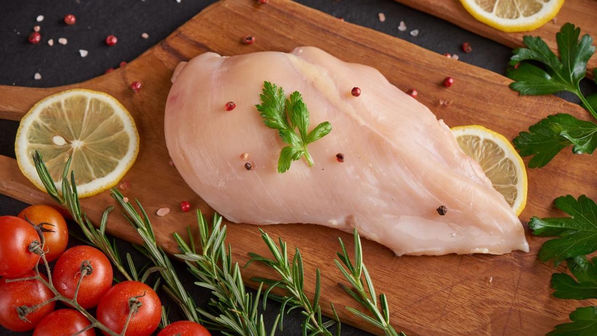 Una pechuga de pollo