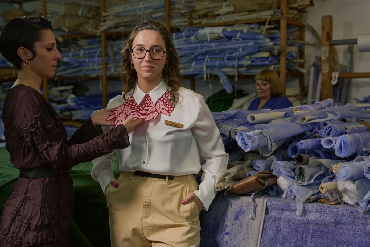 Bordal ha elaborado unos preciosos cuellos para el personal del hotel Barceló Funchal Oldtown.