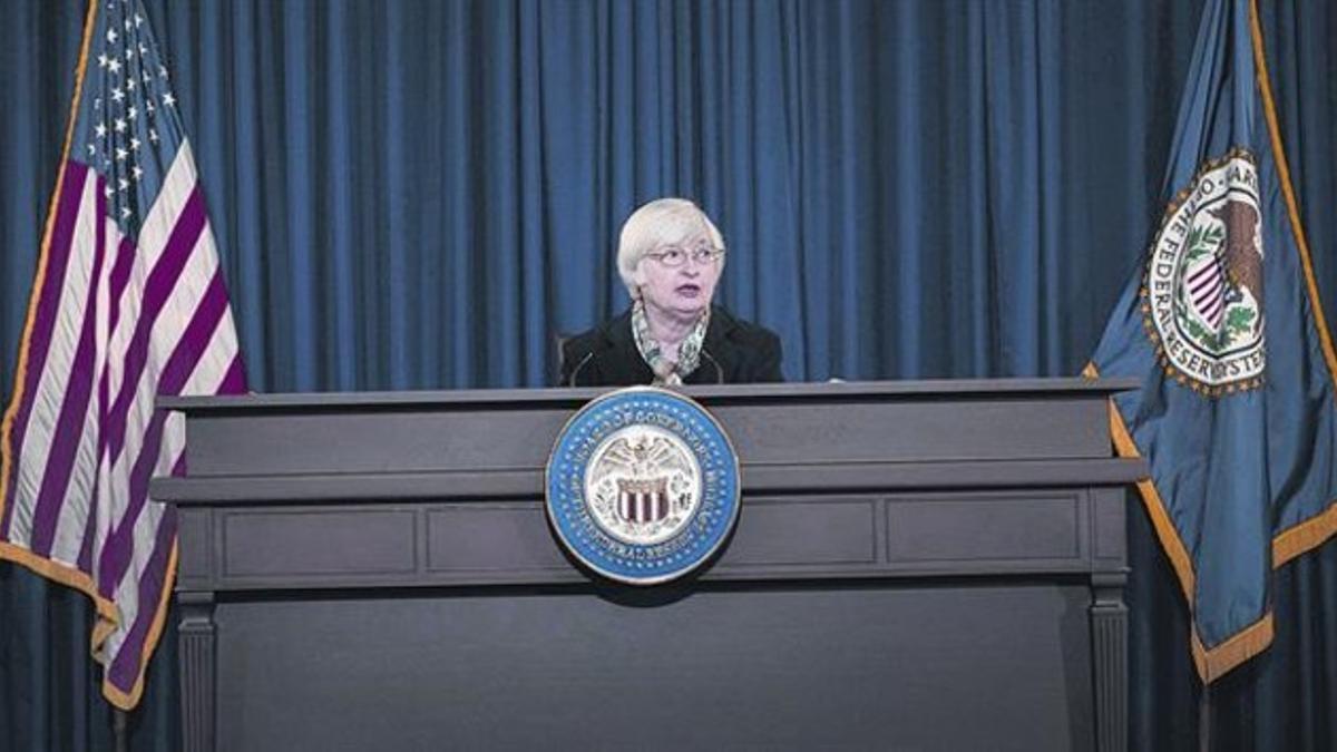 Janet Yellen, presidenta de la Reserva Federal de EEUU, en una imagen del pasado mes de marzo.