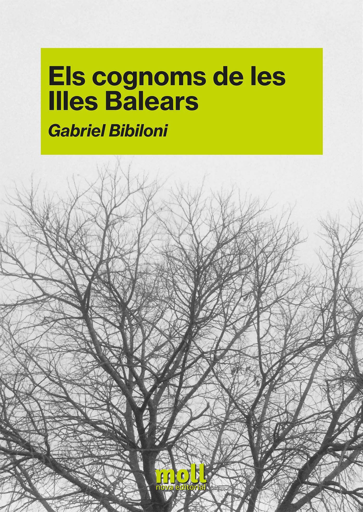 Portada del libro &#039;Els cognoms de les Illes Balears&#039;.