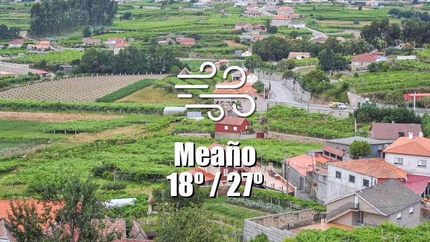 El tiempo en Meaño: previsión meteorológica para hoy, jueves 27 de junio