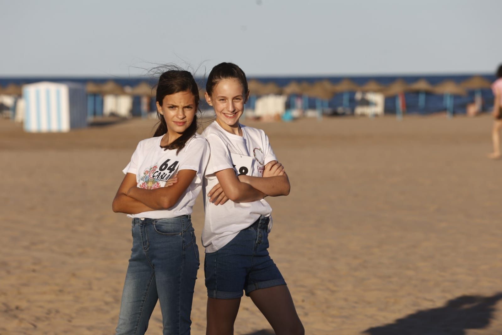 La fiesta playera de las candidatas a Fallera Mayor Infantil de València 2024