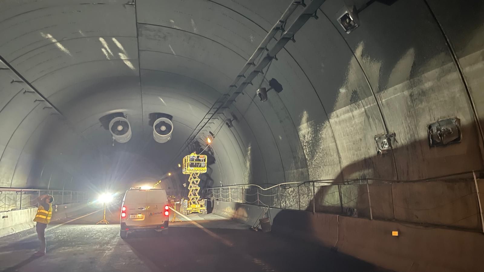 El túnel de Pilar de la Horadada tras el accidente