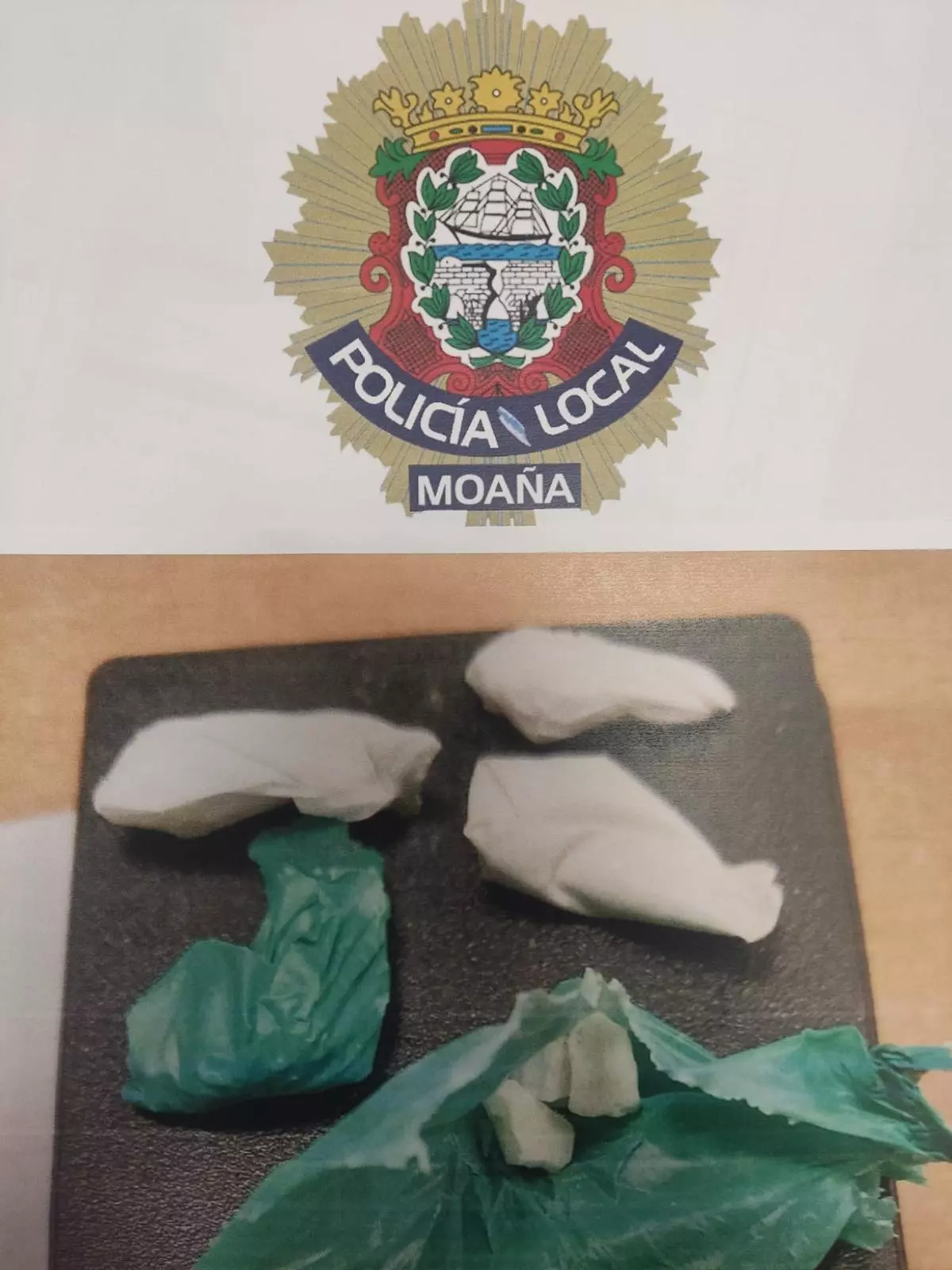 Un denunciado en Moaña por transportar cocaína en una bicicleta