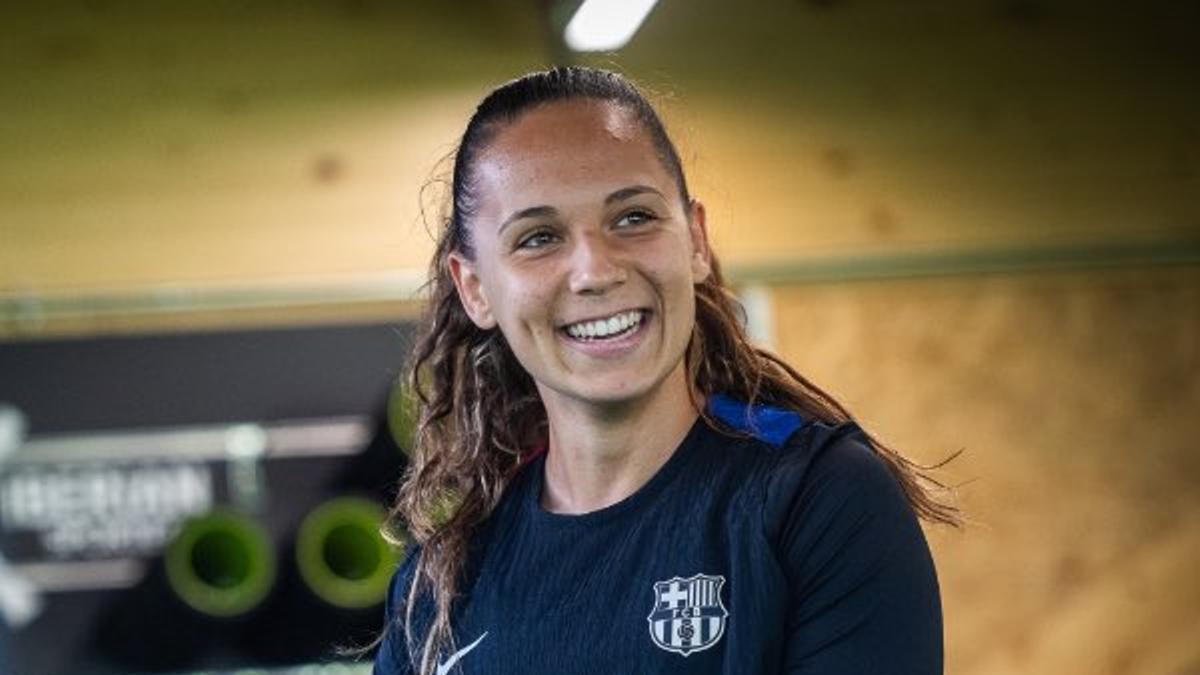Martina Fernández, en la seva primera etapa com a blaugrana.