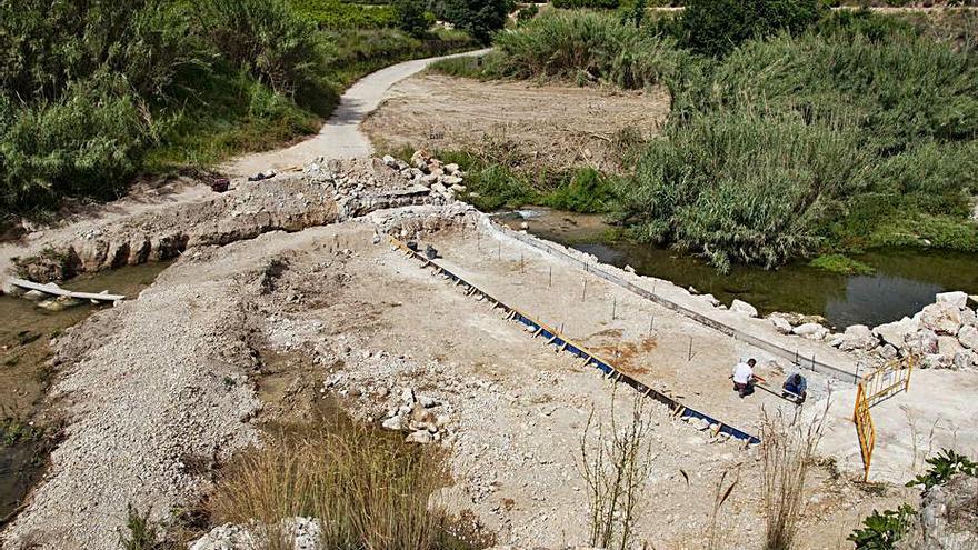 Obres en el pont de la Granja