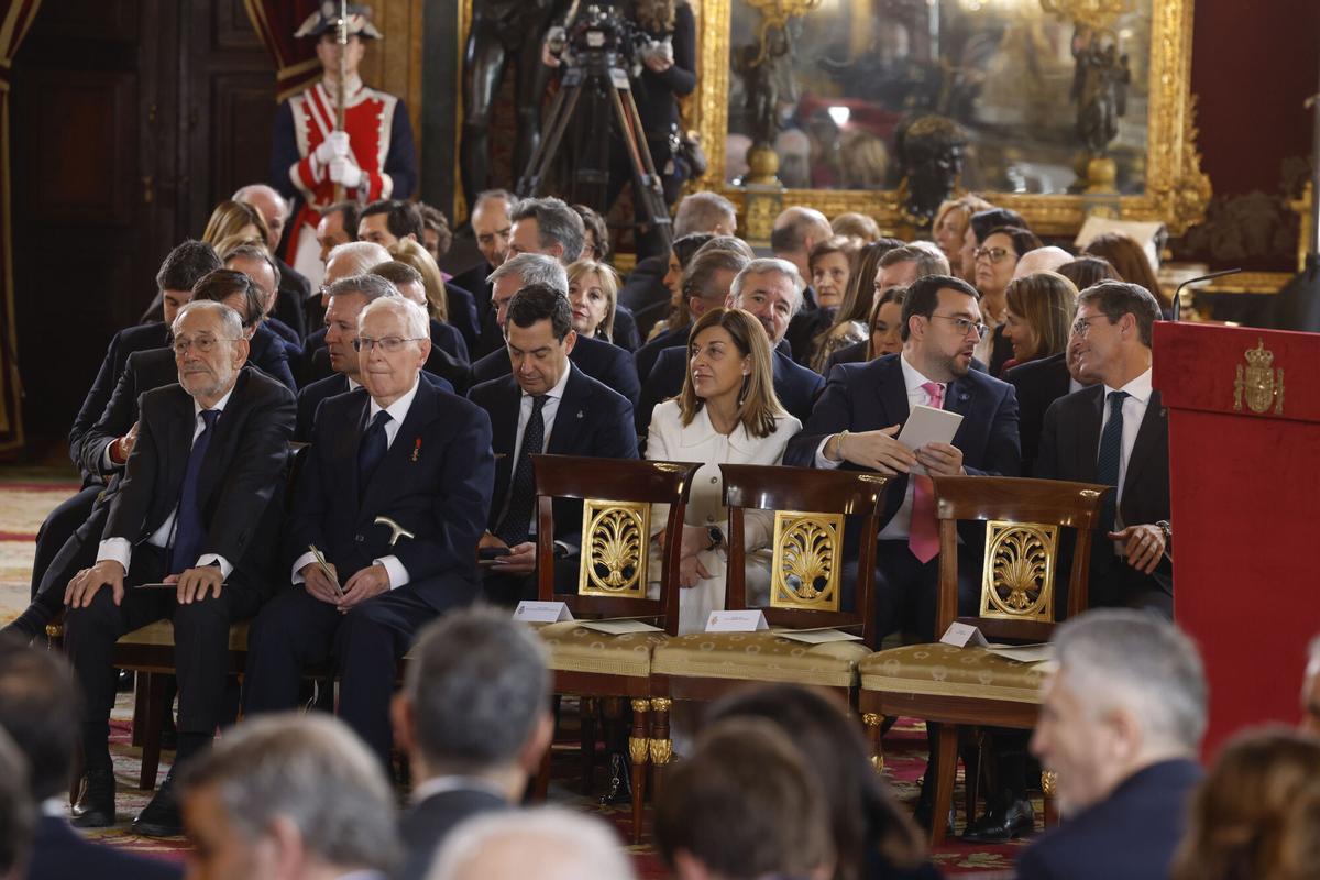 Acto en el Palacio Real por los 50 años de Monarquía. Acto en el Palacio Real por los 50 años de Monarquía.