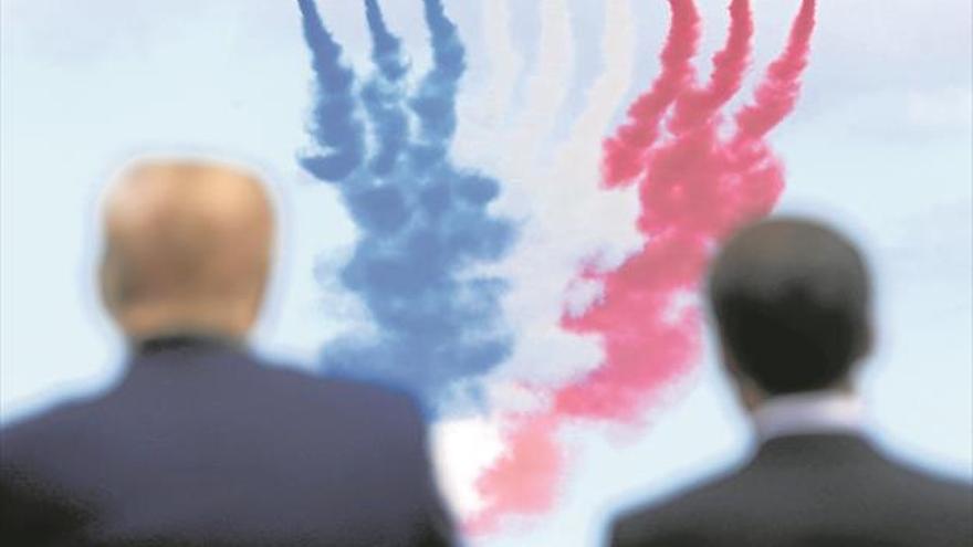Macron apoya el multilateralismo al recordar los 75 años del Día D