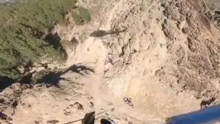 Rescatado un turista francés del Roque Nublo