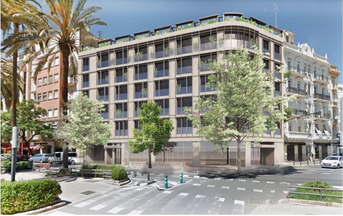 Reconfiguración de la manzana con el proyecto de edificio