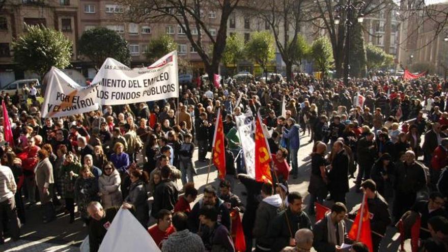 Una de las movilizaciones llevadas a cabo por los trabajadores de Venturo XXI en 2010.