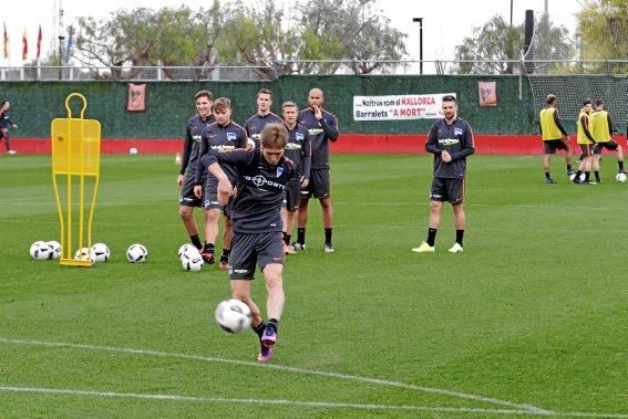 Trainingseinheit am Dienstag (10.1.) von Hertha BS