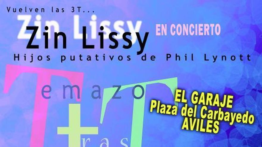 Los «Zin Lissy» en una imagen extraída del cartel de su concierto.