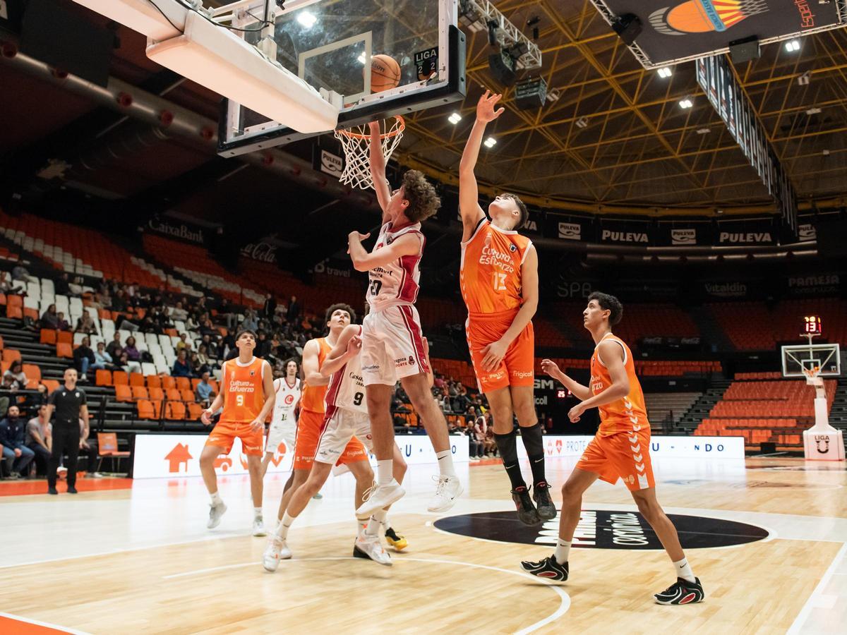 El Valencia Basket juega sus partidos de Liga U en la Fonteta