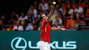 El tenista español Albert Ramos en la Copa Davis 2023