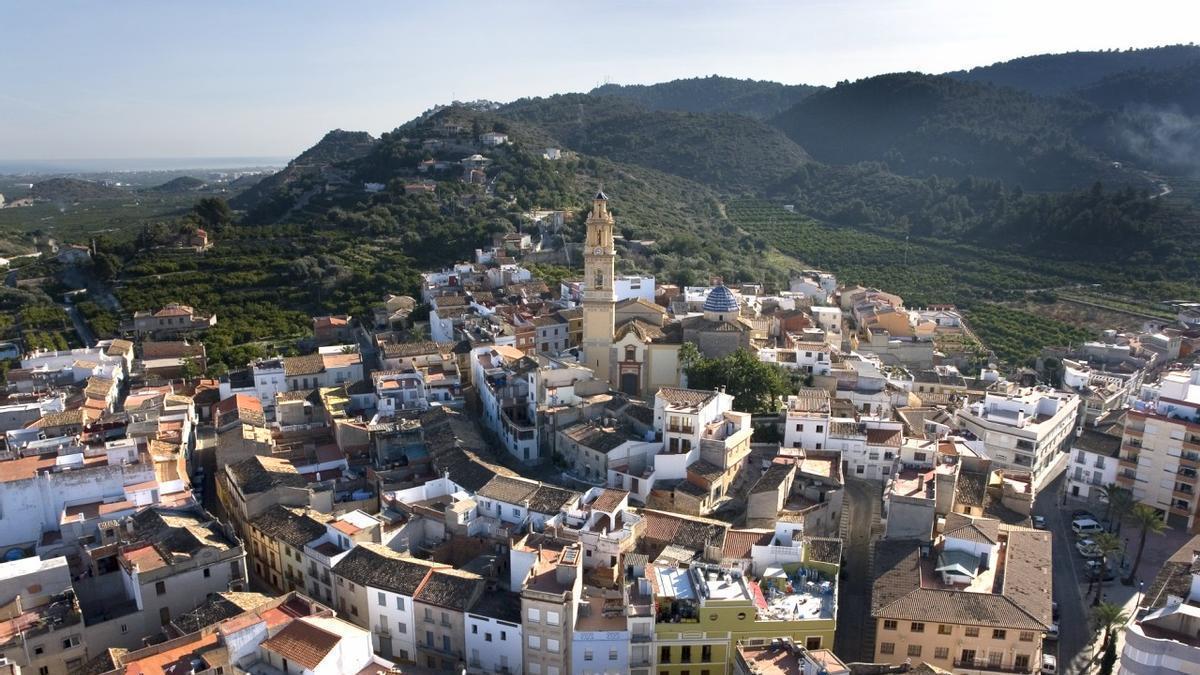 Vista del casco urbano de la Font d'en Carròs, en una imagen de archivo.