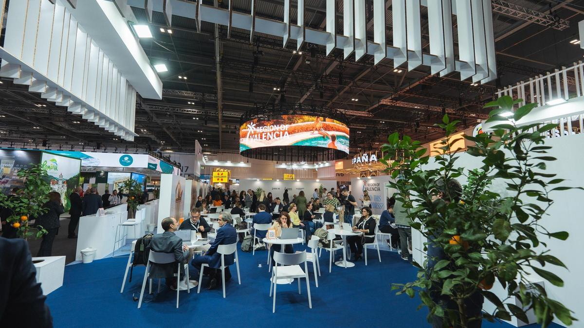 Imagen del stand de la Comunidad Valenciana en Londres.