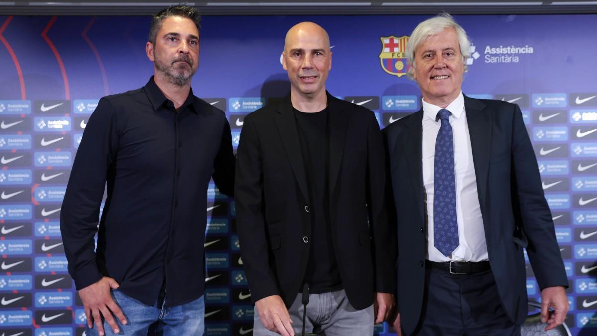 Joan Peñarroya fue presentado como nuevo entrenador del Barça