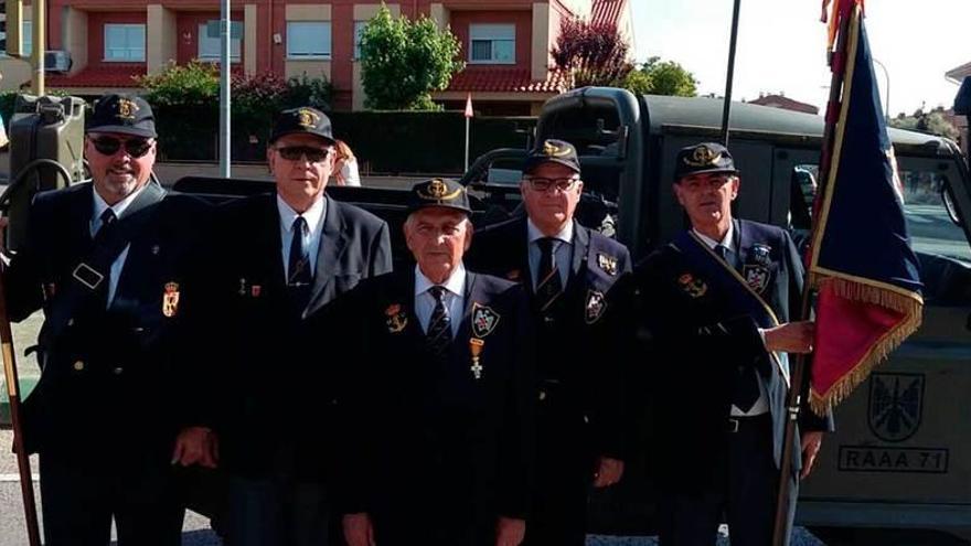 Los veteranos de la Armada, en el desfile de Guadalajara