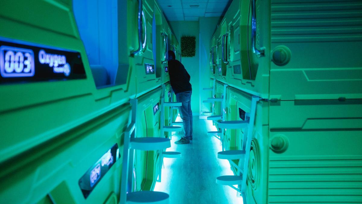 El Oxygen Hostel fue el primer hostal de cápsula que abrió en Madrid, un modelo que se ha replicado por toda la ciudad.