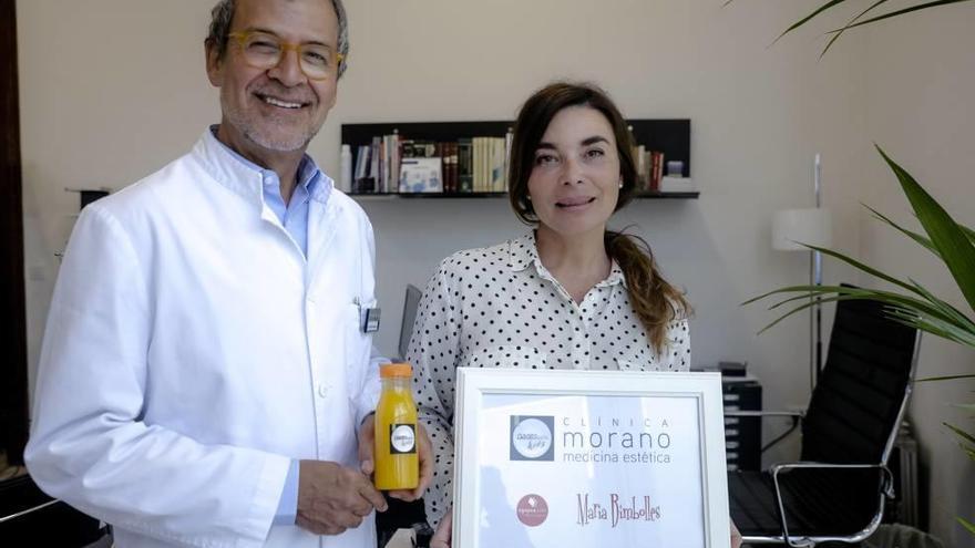 El doctor Alberto Morano y María Bimbolles.
